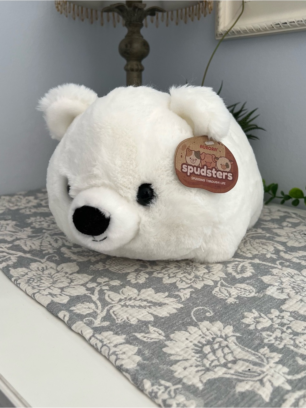 NWT Aurora Spudsters White Polar Bear Plush